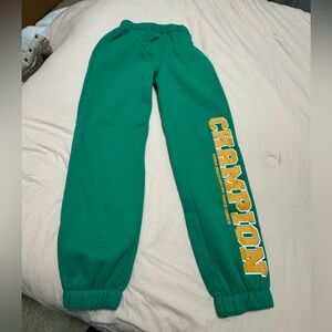 Edikted Green “Champion” Joggers